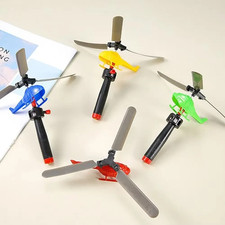 1/3/6 PCS Kids Outdoor Sports Flying Toys Handle Pull Wire Planes Toys Flying To