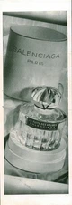 Publicité ancienne parfum Balenciaga issue de magazine 1954
