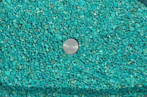 Türkis Edelstein Chips Nugget kein Loch ungebohrte Flaschen Schmuck Edelstein blau klein - Bild 4 von 12