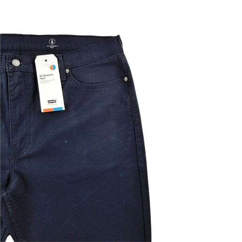Levi's 511 Slim Fit Jeans Men's Stretch All Seasons Mid Rise Zip Dark Wash Pants - Picture 5 of 23