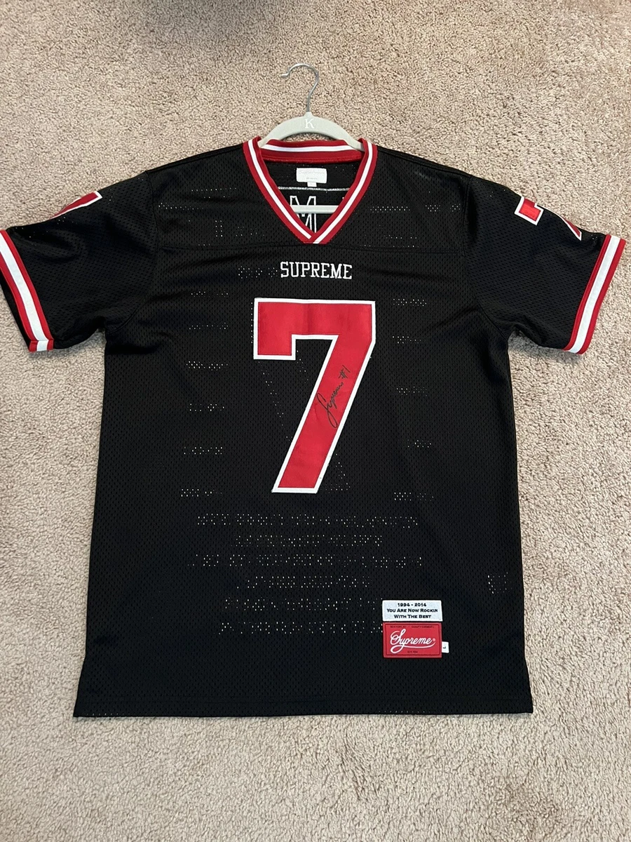 Supreme Black Hail Mary Football Top Size Large