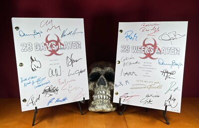 28 Days Later & 28 Weeks Later Scripts Signed- Autograph Reprints- Horror