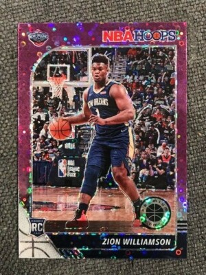 ZION WILLIAMSON 2019-20 Panini NBA Hoops Premium Stock PURPLE