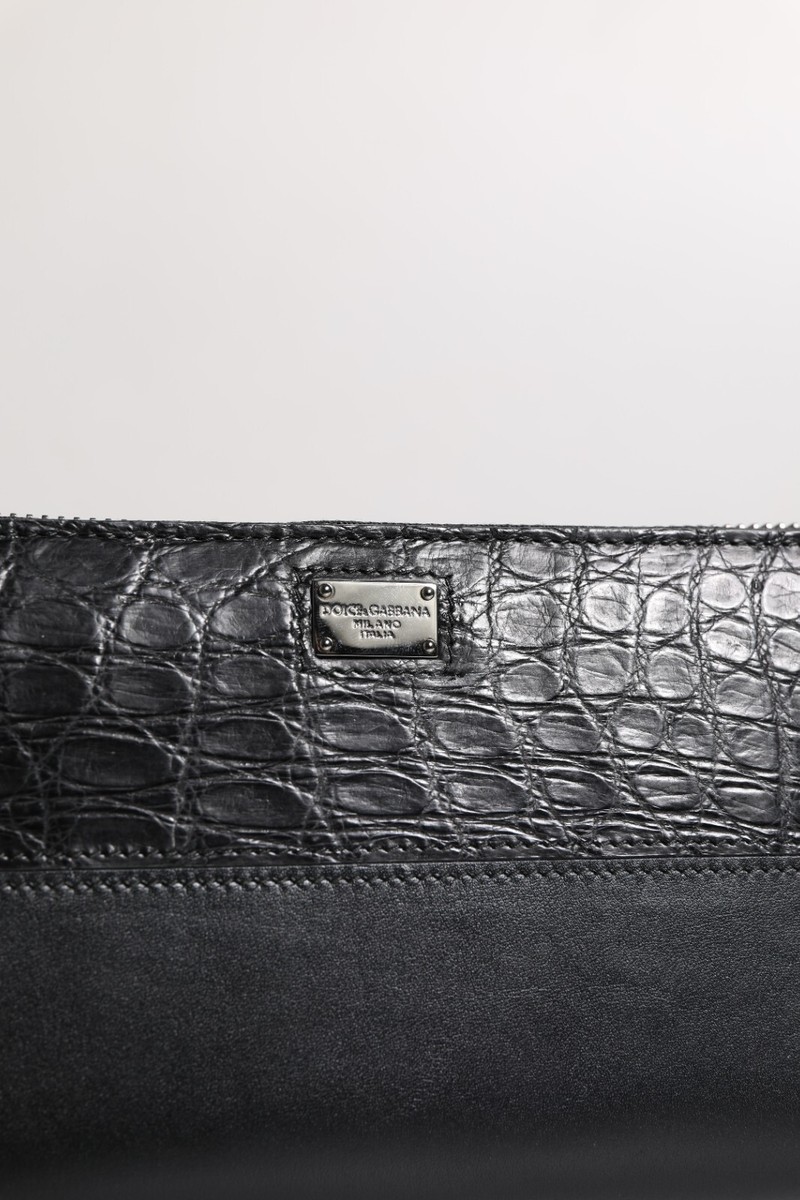 長財布 DOLCE & GABBANA LEATHER CONTINENTAL WALLET DOLCE & GABBANA Wallet Black Leather Logo Plaque Zip Around