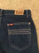 VTG Made in USA Lee High Waist Straight Leg Mom Blue Jeans Women's Sz 16 x 29