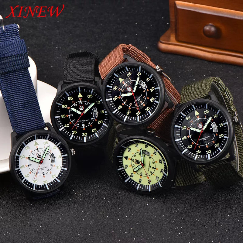 Mens canvas deals watch
