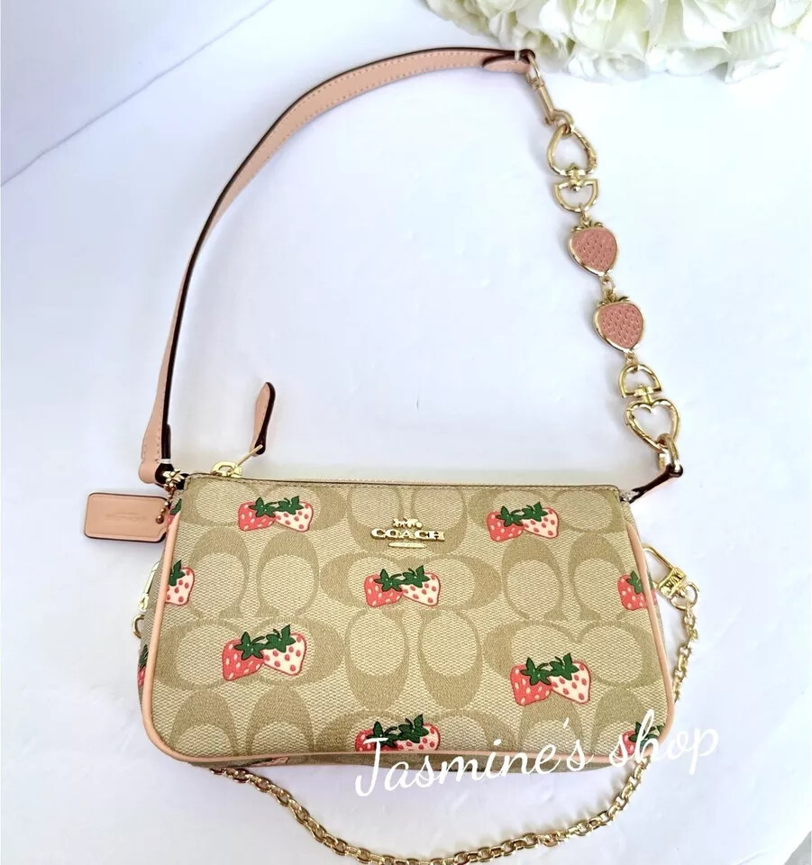 NWT Coach Nolita 19 Small Crossbody Bag with Strawberry