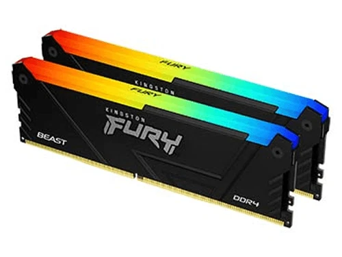 Kingston FURY Beast DDR4 RGB 32GB (2 x 16GB) 3200MHz CL16 Desktop RAM KF432C16BB