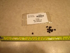 LOT OF 13 M3-0.5 X M6-1.0 METRIC THREADED INSERTS, CARBON STEEL, L0043