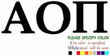 ALPHA OMICRON PI SORORITY Vinyl Decal Sticker Car Window Bumper Wall Laptop 12"