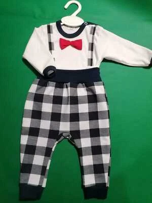 Body und Hose Festlich Weihnachten Set 2-teilig Jungen Baby Taufe - Bild 1 von 4