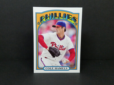 2013 Topps #TM-92 Cole Hamels, Philadelphia Phillies - 1972 Topps Mini ...