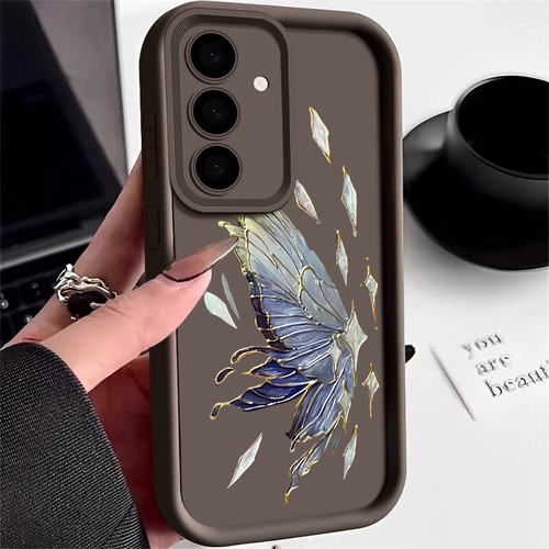 Butterfly For Smausng S24 S23 S22 Ultra S21 S20FE A55 A15 A54 A35 A14 Case Cover