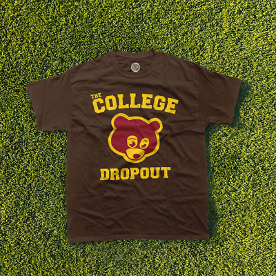 Vintage Kanye Yeezy Shirt The College Dropout Brown Y2K All Sizes