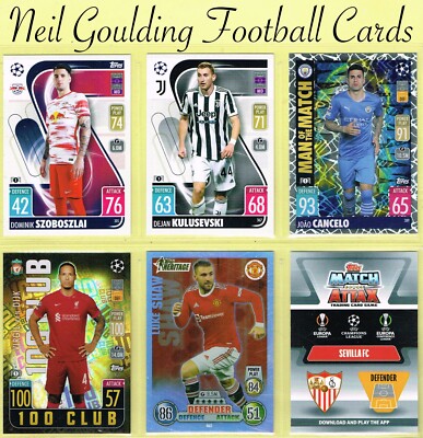 Topps Match Attax 2021-22   CHAMPIONS/EUROPA LEAGUE   Karten #249 bis #491