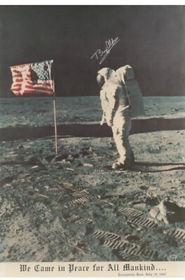 Buzz Aldrin Signed Apollo 11 Limited Edition Poster LE 1969