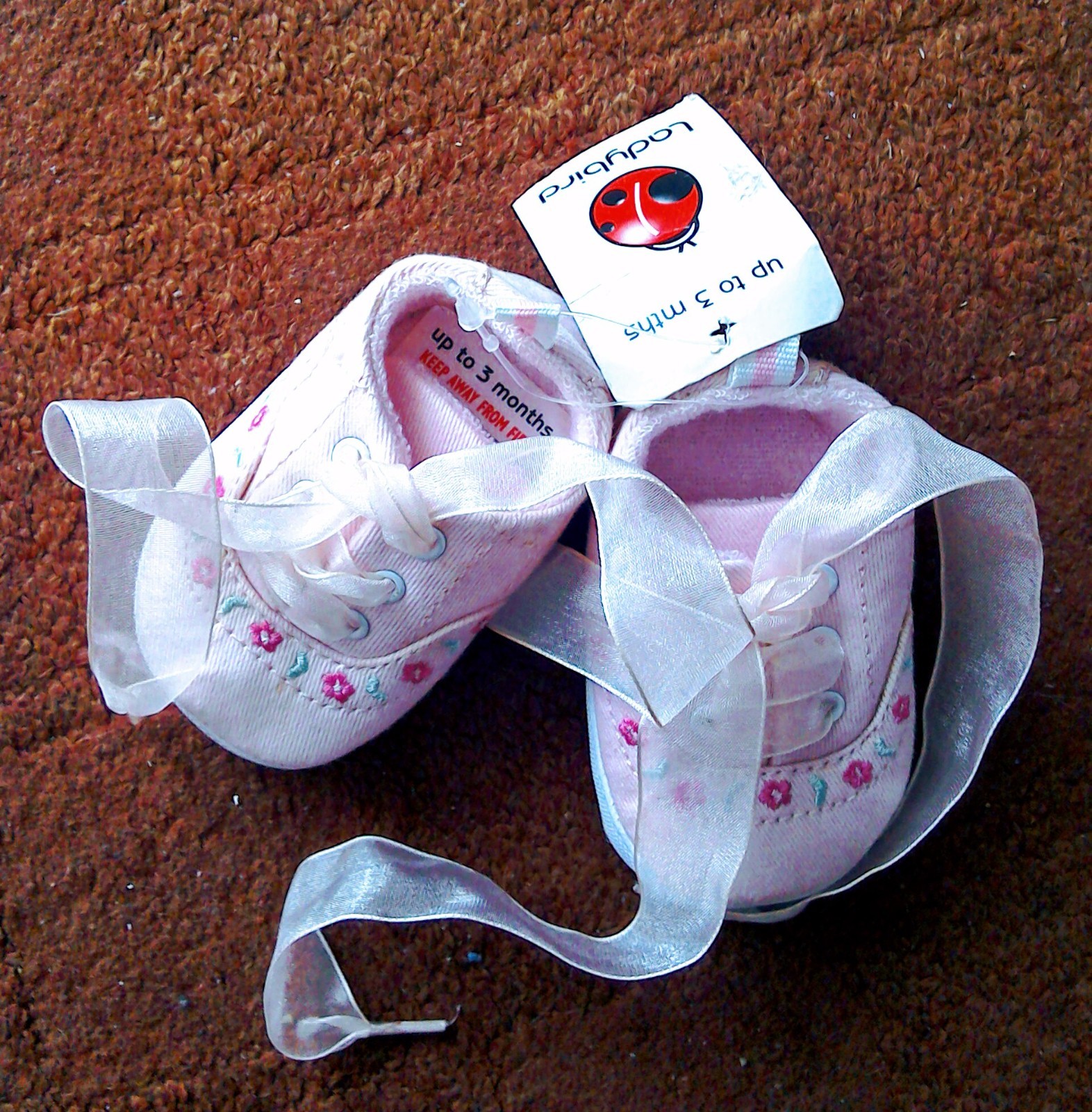 0-3 Months Fab Fashion Style Slip On Baby Shoes Free Postage