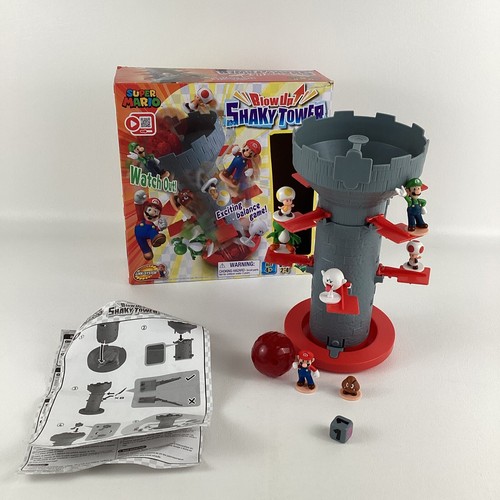 Super Mario Blow Up Shaky Tower Balancing Game Tabletop Skill Action Epoch - Afbeelding 1 van 13