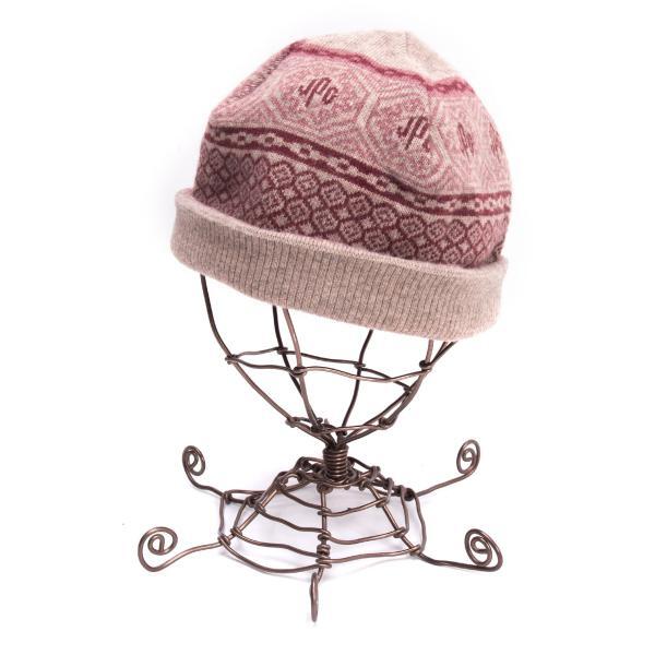 ニットキャップ　【JEAN PAUL GAULTIER】 Jean Paul GAULTIER PARIS Jacquard Knit Cap Size 57cm `59cm(K