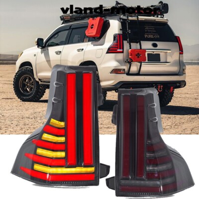 2X SMOKE LED Tail Lights For Lexus GX460 2014-2021 Plug & Play w/Start Animation