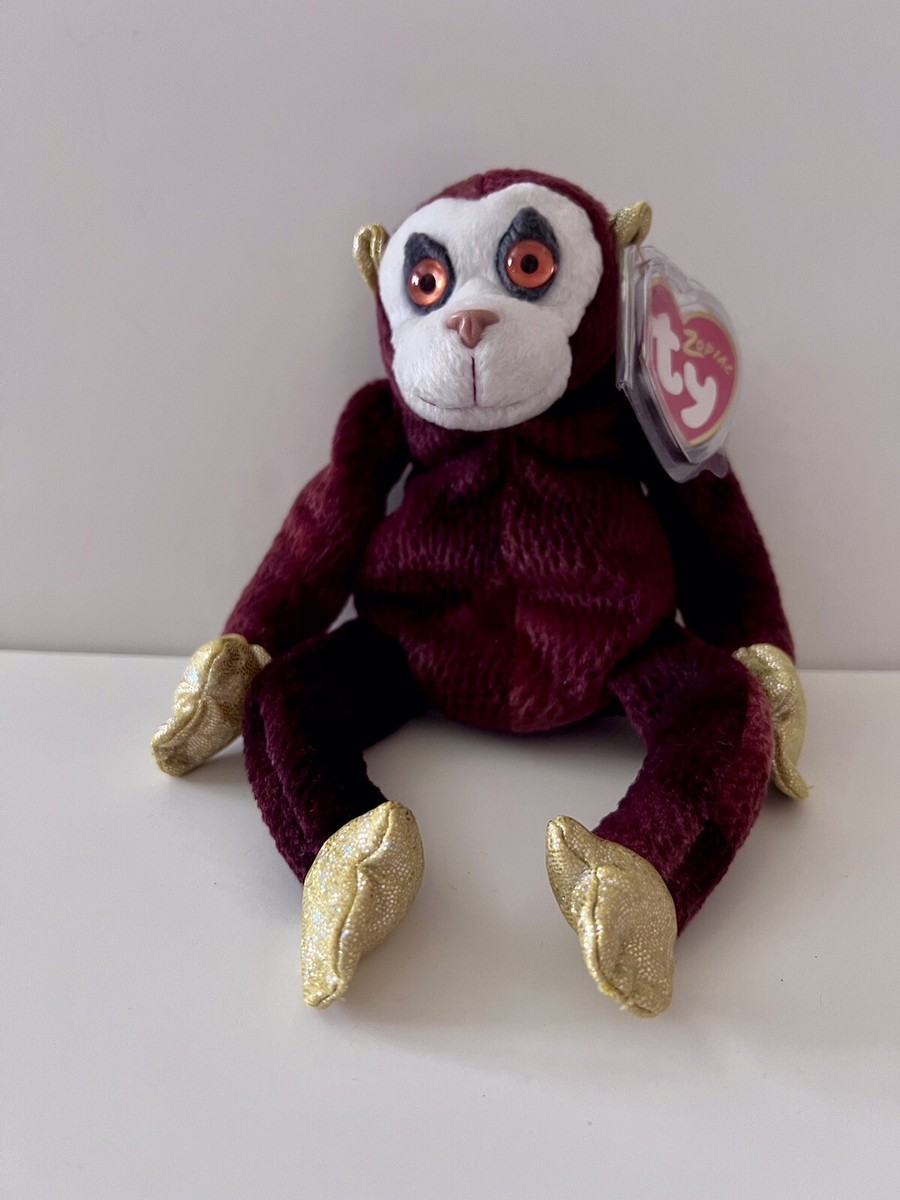 Ty Beanie Babies Zodiac Collection 8 Monkey 2000 for sale