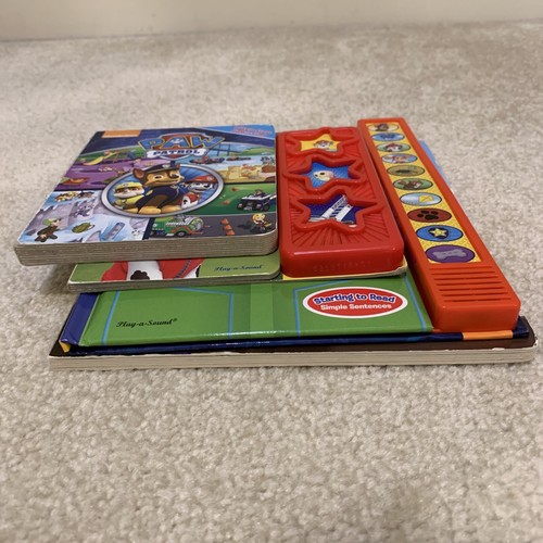 Paw Patrol Lote 4 Cuentos Pequeños Sonido Look Libro Listo Leer Persecución Amigo Marshall - Imagen 3 de 24