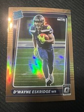 Dwayne Eskridge 2021 Panini Donruss Optic Rated Rookie Bronze Prizm #219