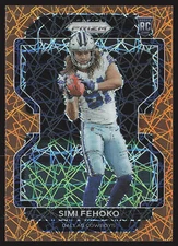 2021 Panini Prizm #371 Simi Fehoko Orange Lazer RC