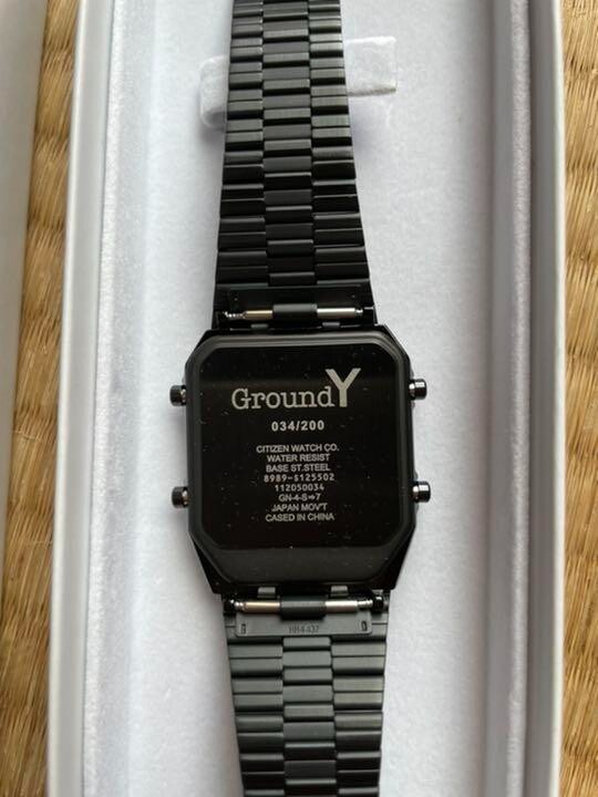 Citizen Yohji Yamamoto Ground Y ANA-DIGI TEMP Black Citizen Yohji Yamamoto Ground Y ANA-DIGI TEMP Black