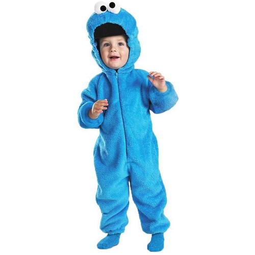 Unisex Kid Cookie Monster Pajamas Sesame Street Costume Cosplay Kigurumi BookWee - Picture 10 of 10