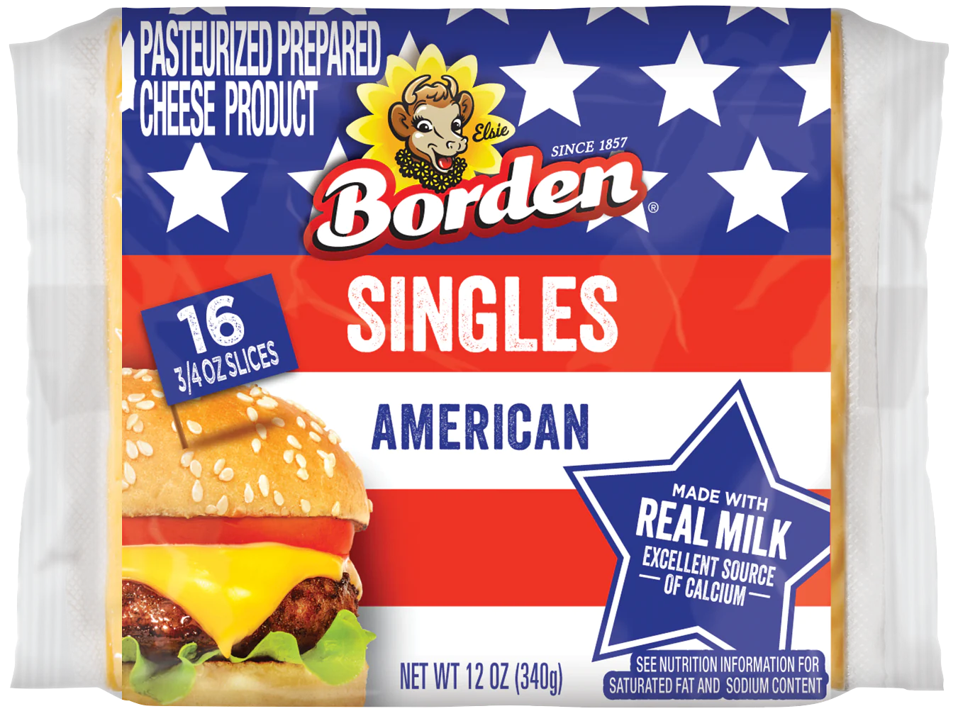 Borden Cheese Slices, American Singles, 12 Oz (Pack of 3) eBay