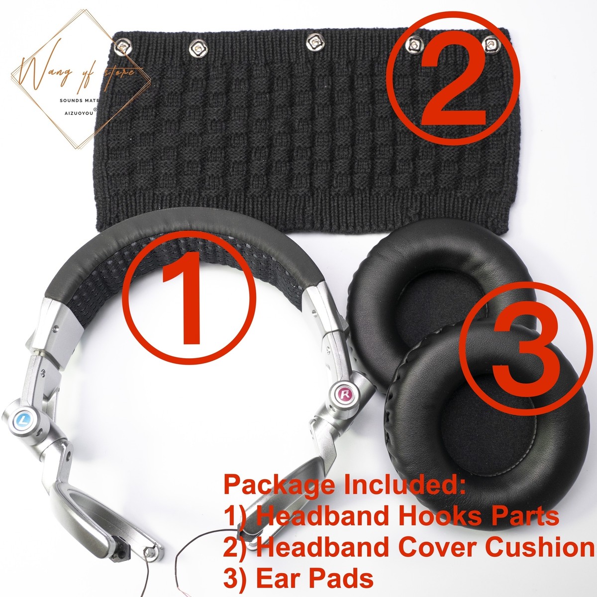 Repair Headband Cushion Hooks For Technics RP DH1200 DH1210