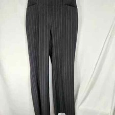 New York  Co Black w/Pinstripes Straight Leg Dress Pants w/Pockets Size 8
