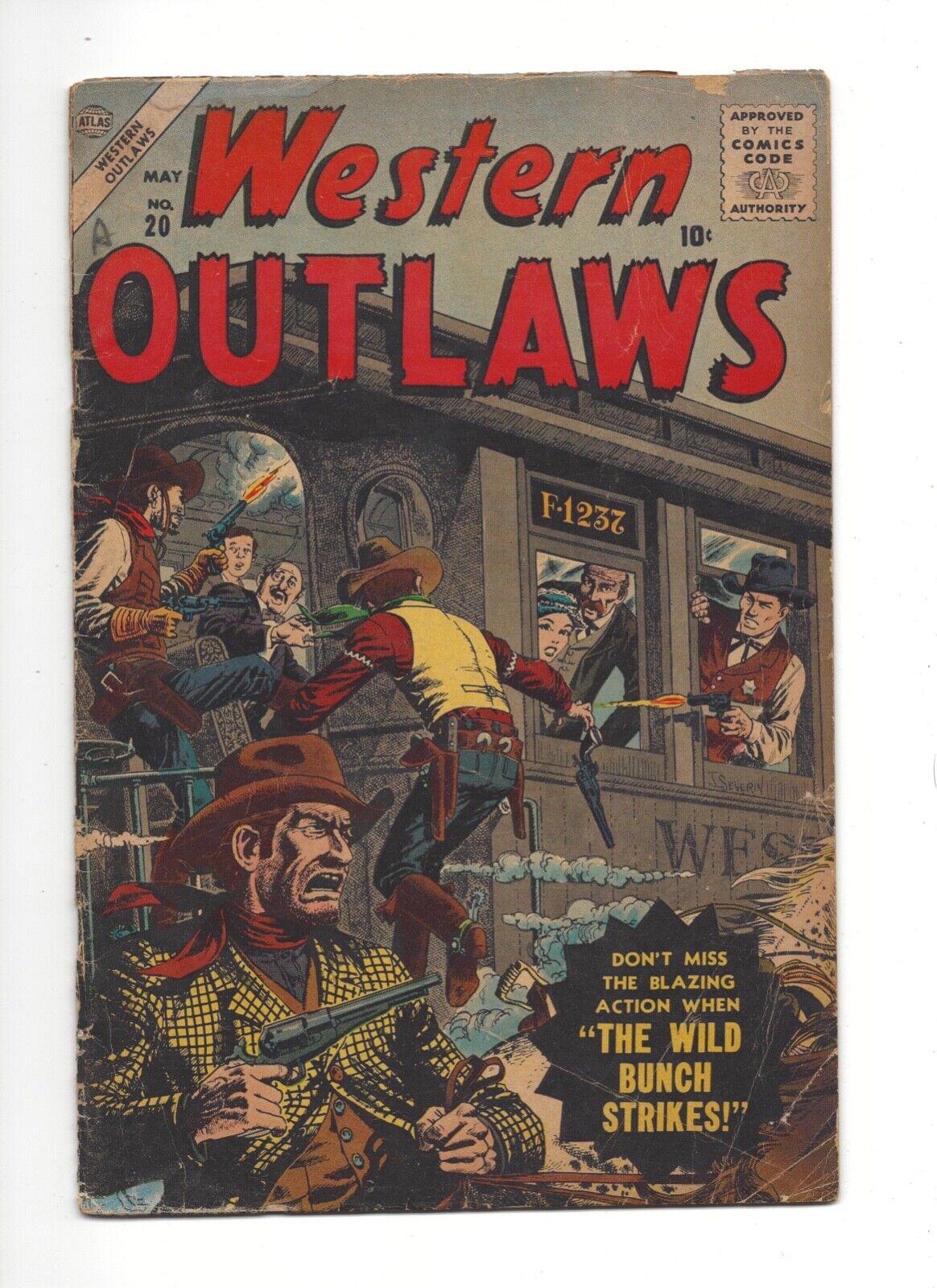 Western Outlaws #20 Atlas / Marvel Comics 1957 *Cover Art John Severin