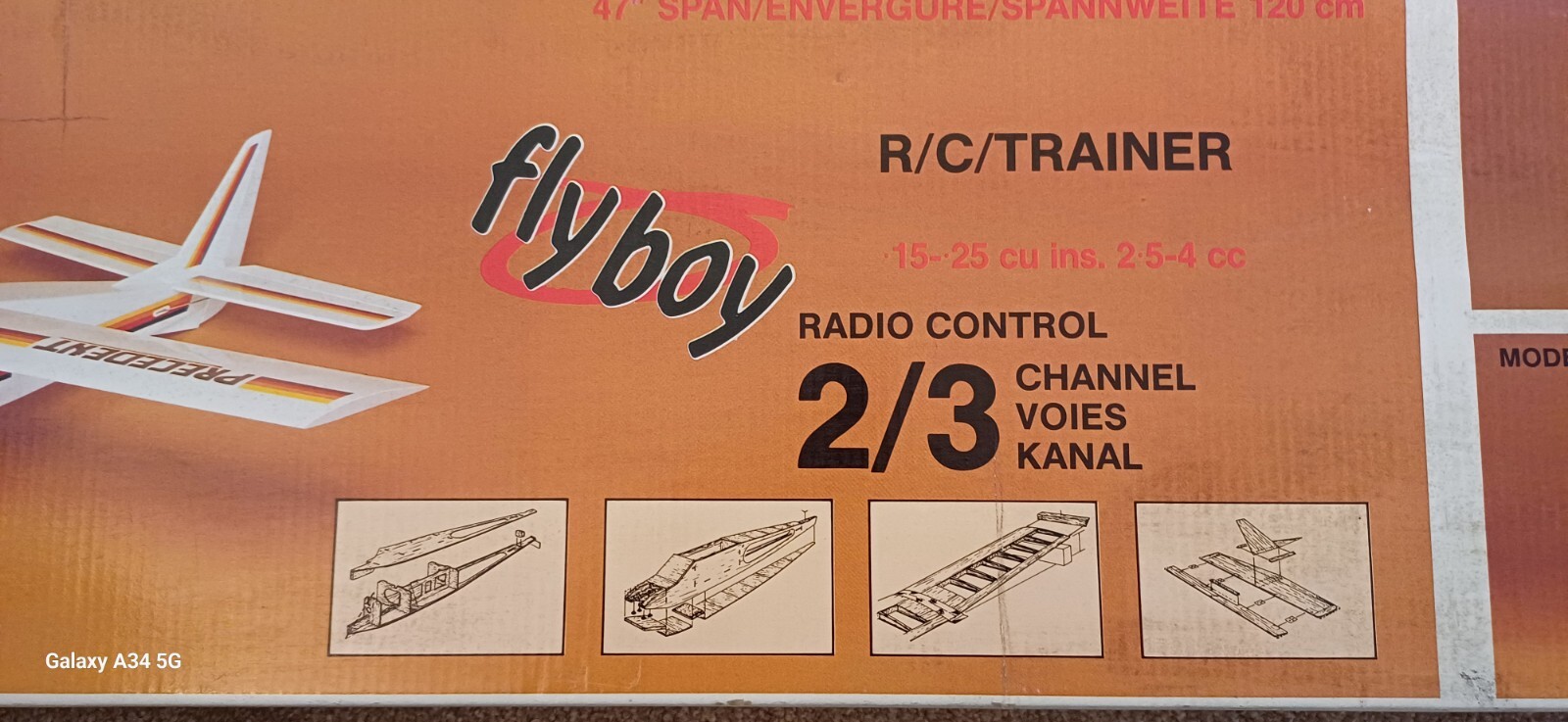 Precedent Fly Boy Radio Control Model Aircraft Trainer Kit. Rare New