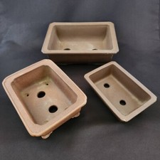 Set Di 3 Piccole Vasi Bonsai Giapponesi TOKONAME Originale #4