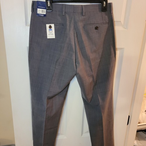 PANTALONI uomo CROWN & IVY Motion Flex STRAIGHT FIT lana elasticizzata 32x30 prezzo al dettaglio consigliato 140$ - Foto 3 di 15