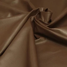 Lamb skin leather Brown Color (100% Genuine skin)