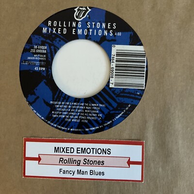 Rolling Stones 45 Mixed Emotions / Fancy Man Blues NEW reissue unplayed