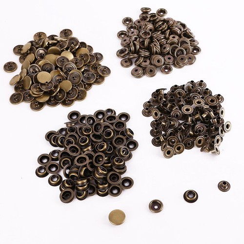 10 50 100 x Snap Fastener Press Studs 4 Part Set 12mm Button Leather Crafts - Picture 17 of 19