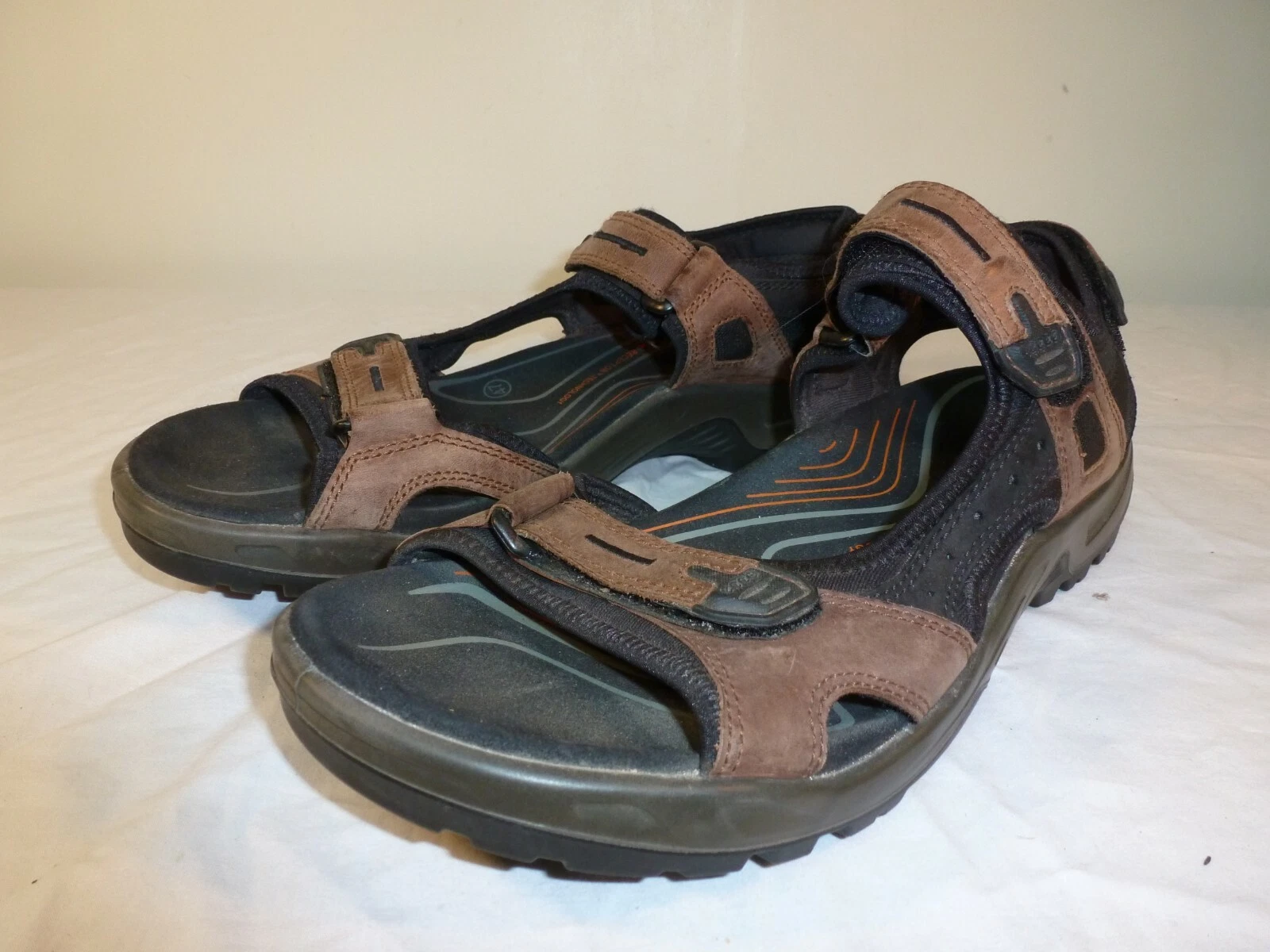 ✅ Ecco Yucatan Sandali Uomo Pelle Marrone Comfort EU 47 (US 13 13 5)