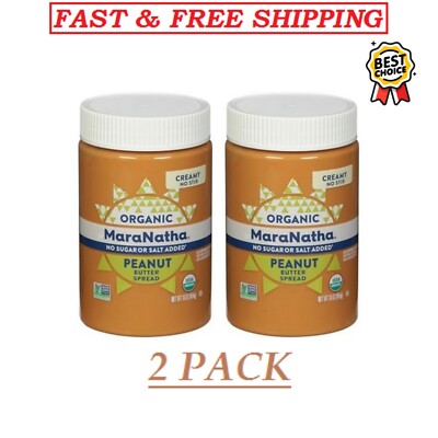 Maranatha Organic No-Stir Creamy Peanut Butter Spread,No Sugar or Salt Added....
