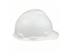 Msa Safety 475358 V-Gard Front Brim Hard Hat, Type 1, Class E, Ratchet