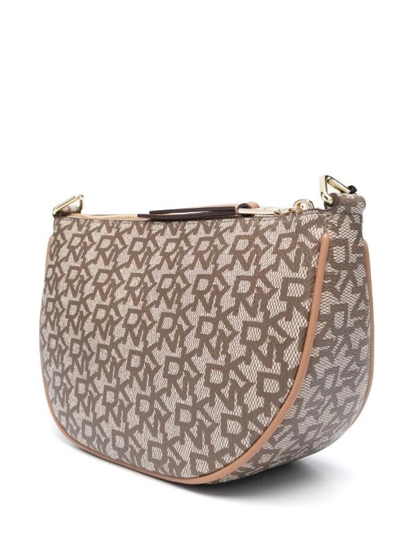 DKNY Orion Brown Logo Top Zip Crossbody Bag & Change Purse - NWT - MSRP $168 - Image 4 of 4