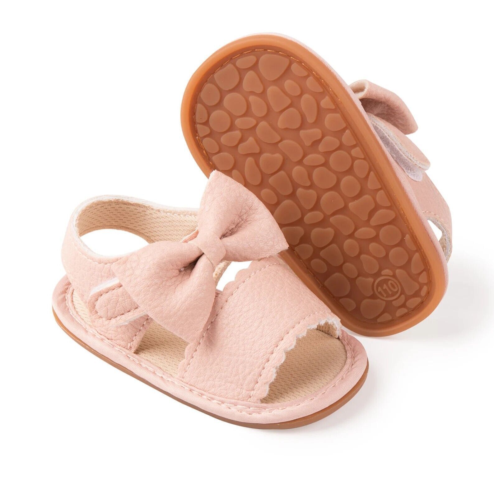 PANTOFOLA D’ORO Adorabili sandali e pantofole bambino con fiocco e suola estiva in gomma