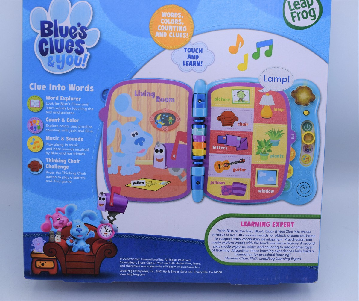 Leap Frog Nickelodeon Blues Clues Clue Into Words Book BRAND
