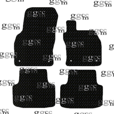 FOR SKODA OCTAVIA 2020 & ONWARDS TAILORED BLACK RUBBER CAR FLOOR MATS. (4 CLIPS)