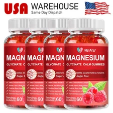 400mg Magnesium Glycinate Gummies Improve Sleep Promotes Cognition & Focus 60pcs