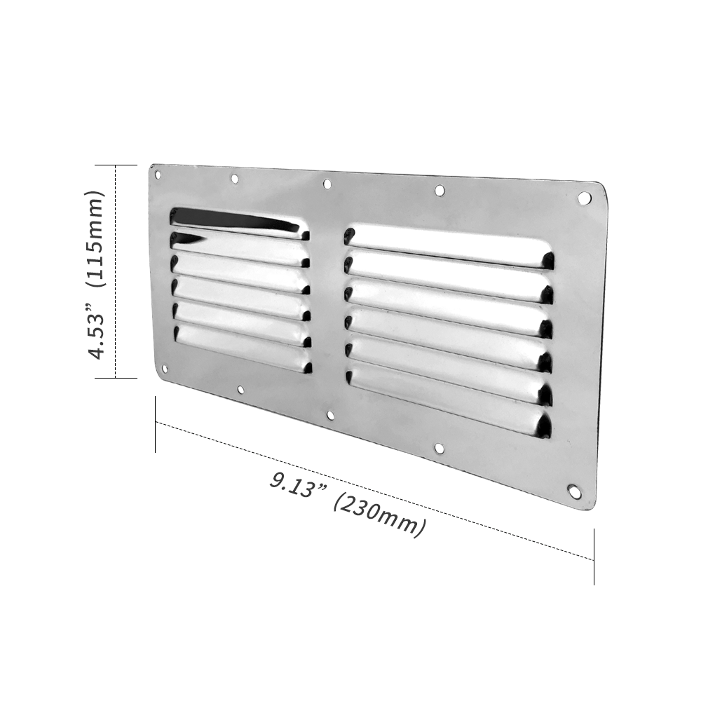 2X 12 Slots Louver Vent Stainless Steel Boat Vent Marine Ventilation eBay