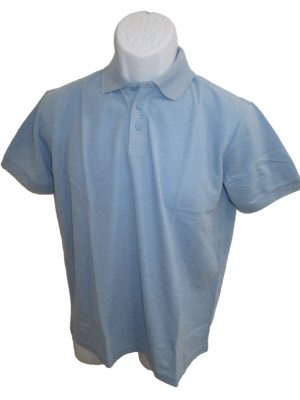 Daniel L Blue BUTTON UP POLO SHIRT size 18 boy's school uniform New